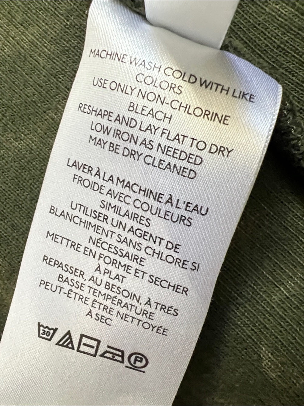 EUC PILCRO Relaxed Shirt Jacket Button Down Olive Distressed 100% Cotton L - Picture 12 of 16